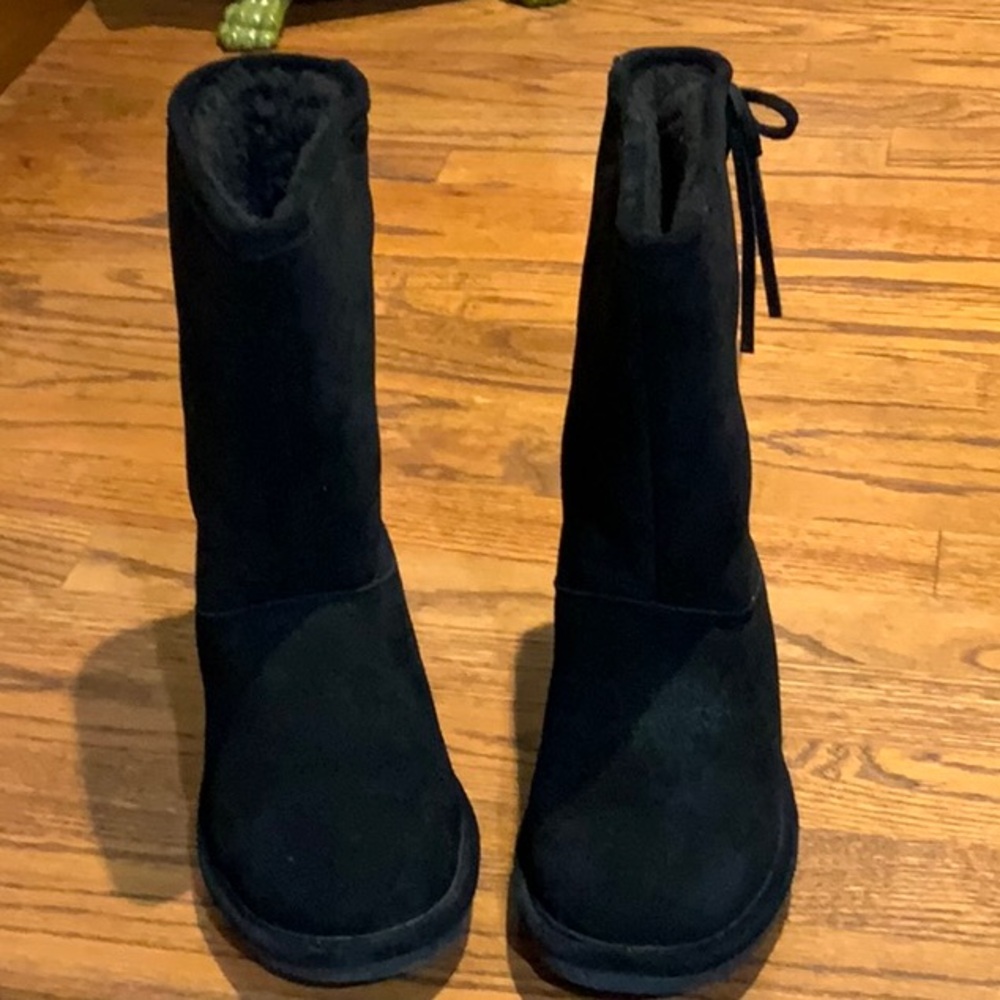 Women's Black Suede Boots